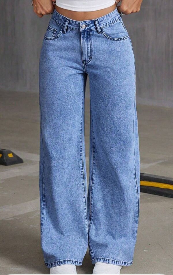Women Jean Baggy High-Rise Stretchable Jeans