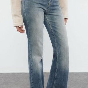 Women Bootcut Heavy Fade Jeans